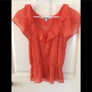 Coral Pink Top